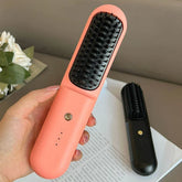Rechargeable Cordless Hair Straightener Brush